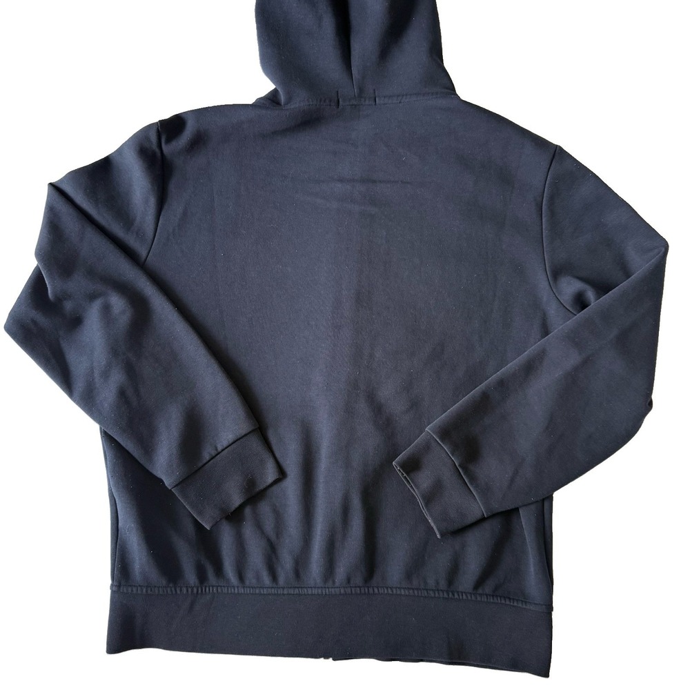 Polo Ralph Lauren Mens L double-knit full zip hoodie navy blue tech jacket pony - Picture 2 of 6
